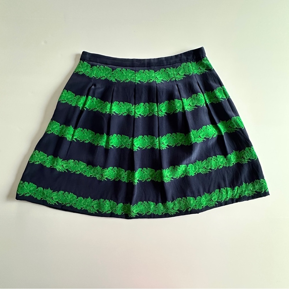 J.Crew Navy Silk Mini Skirt Size 6 Y2K Style - Picture 11 of 15